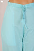 Cambric Cotton Pants In Turquoise Blue